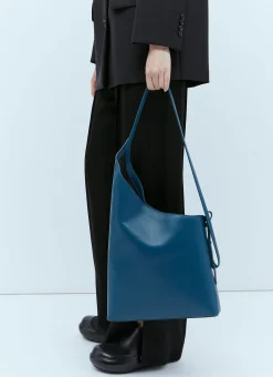 Demi Lune Leather Shoulder Bag