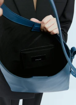 Demi Lune Leather Shoulder Bag