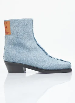 Denim Ankle Boots