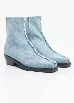 Denim Ankle Boots