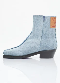 Denim Ankle Boots