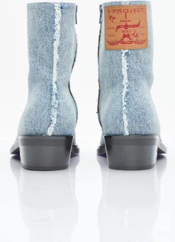 Denim Ankle Boots