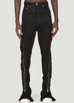 Denim Bolan Banana Zip Pants