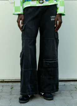 Denim Cargo Pants