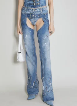 Denim Chaps Pant