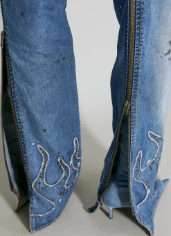 Denim Chaps Pant
