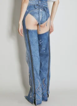 Denim Chaps Pant