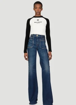 Denim Flared Jeans