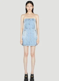 Denim Jacquard Dress