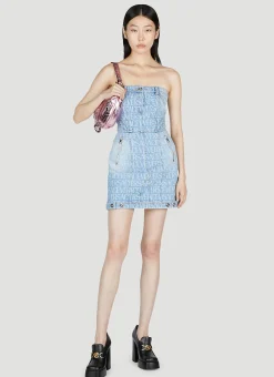 Denim Jacquard Dress