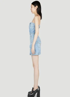Denim Jacquard Dress