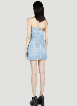 Denim Jacquard Dress