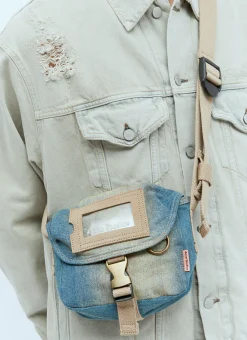 Denim Mini Messenger Bag
