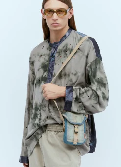 Denim Mini Pouch Crossbody Bag