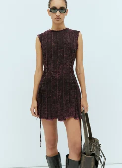 Denim Patchwork Mini Dress