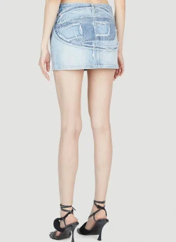 De-Ron-S1 Denim Mini Skirt