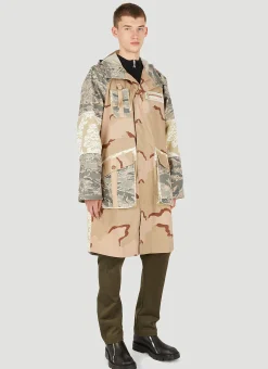 Desert Damask Windbreaker Coat