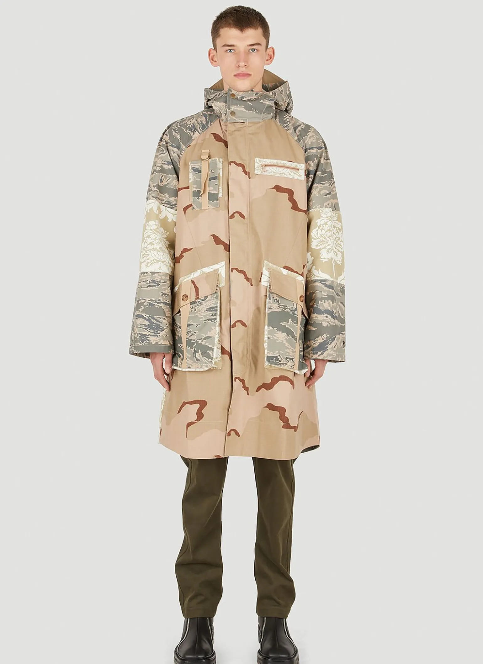 Desert Damask Windbreaker Coat