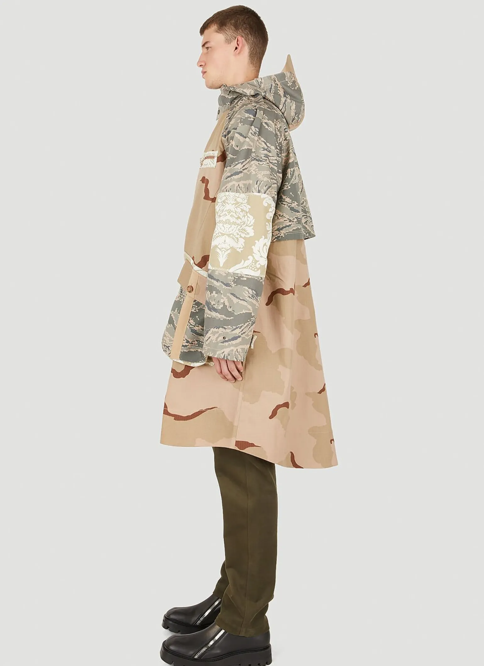 Desert Damask Windbreaker Coat