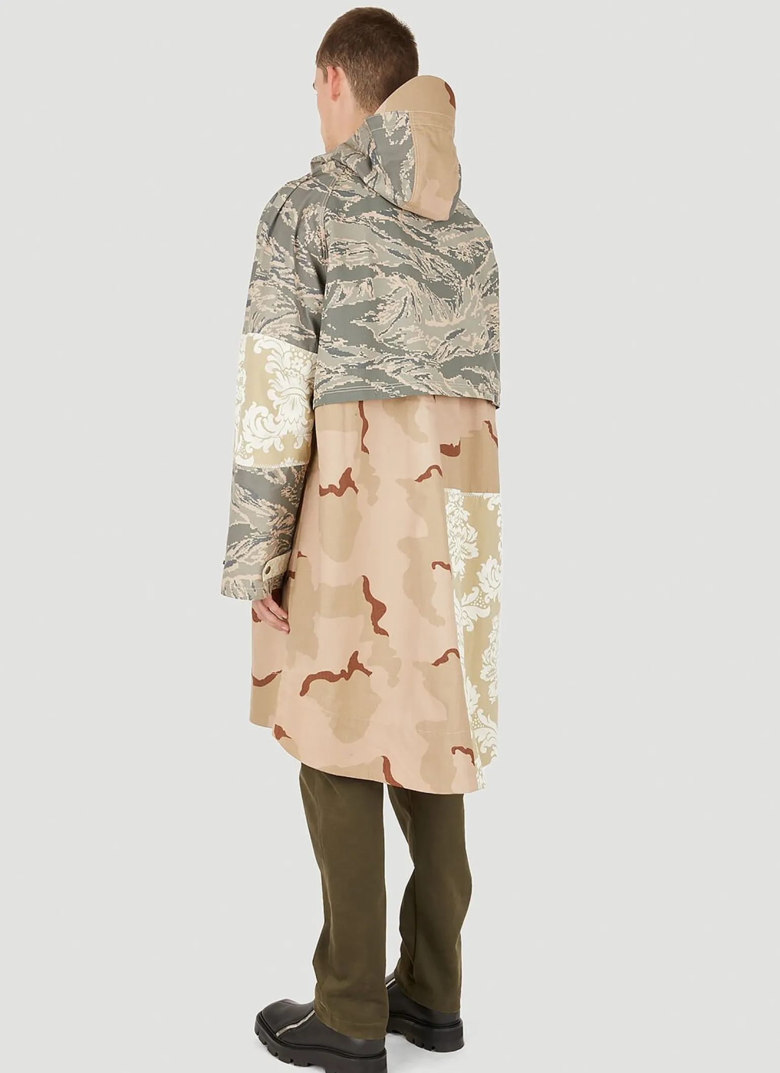 Desert Damask Windbreaker Coat
