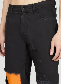 Destroyed Double Jeans