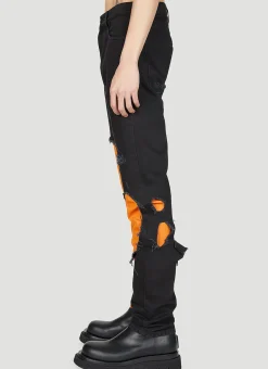 Destroyed Double Jeans