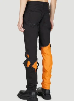 Destroyed Double Jeans