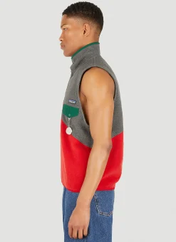 (Di)Construct Fleece Split Sleeveless Top