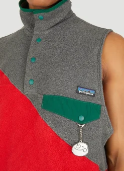 (Di)Construct Fleece Split Sleeveless Top