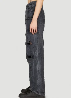 Distressed Denim Jeans