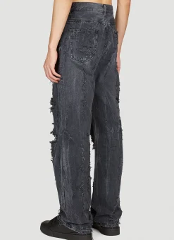 Distressed Denim Jeans
