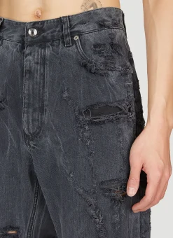 Distressed Denim Jeans