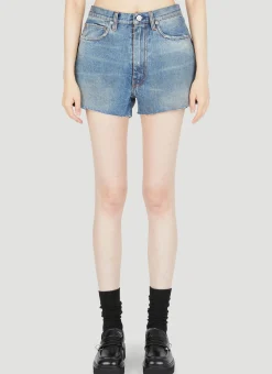 Distressed Denim Shorts