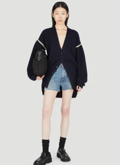 Distressed Denim Shorts