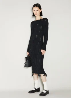 Distressed Knit Dress