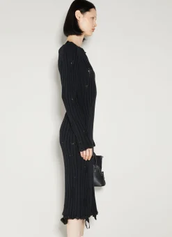 Distressed Knit Dress