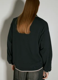 Distressed Knit Polo Shirt