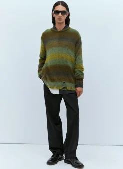 Distressed Oversized Mohair Sweater