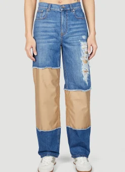 Distressed Patches Jeans