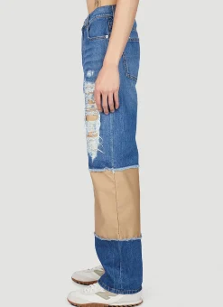 Distressed Patches Jeans