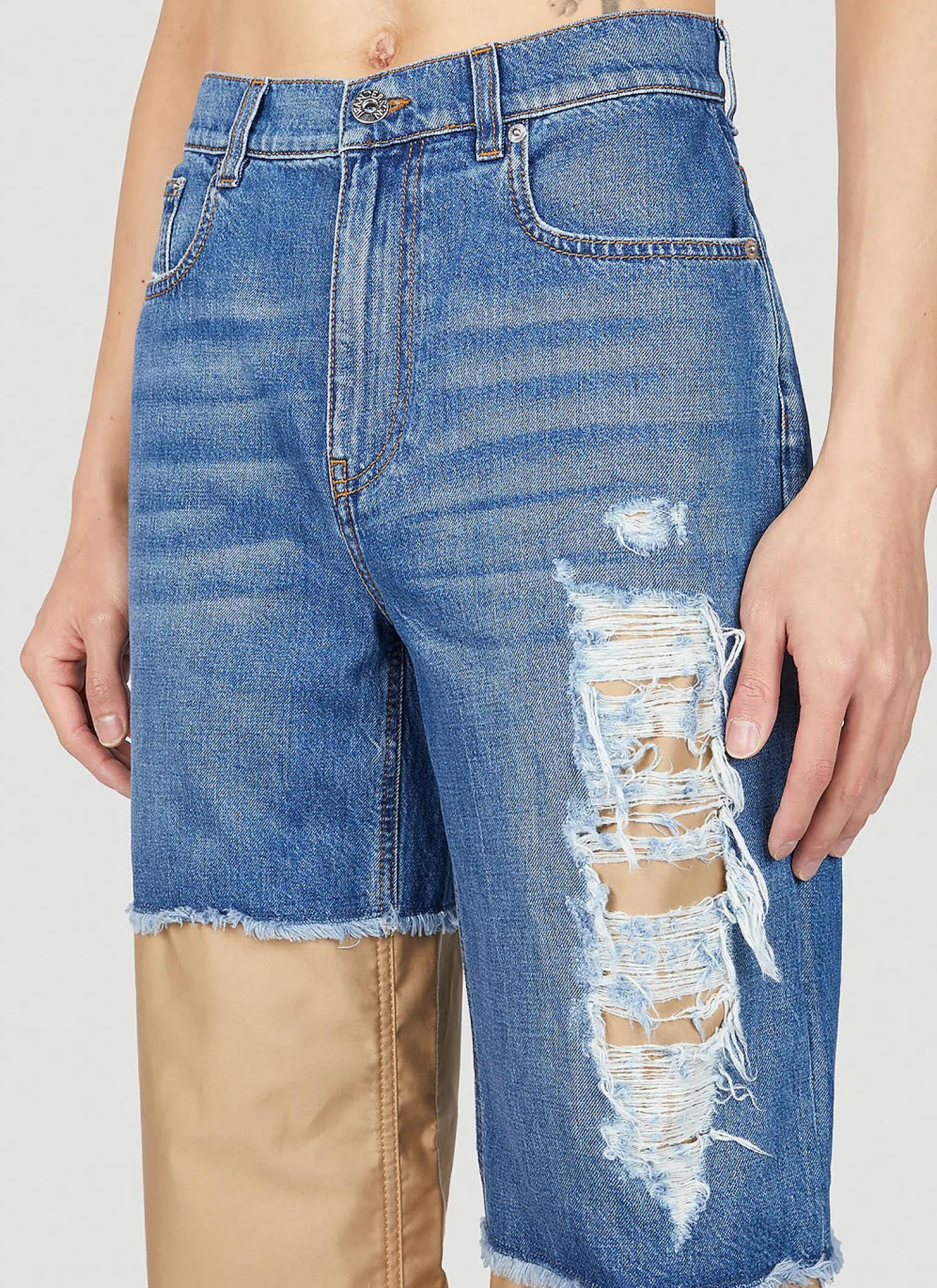 Distressed Patches Jeans