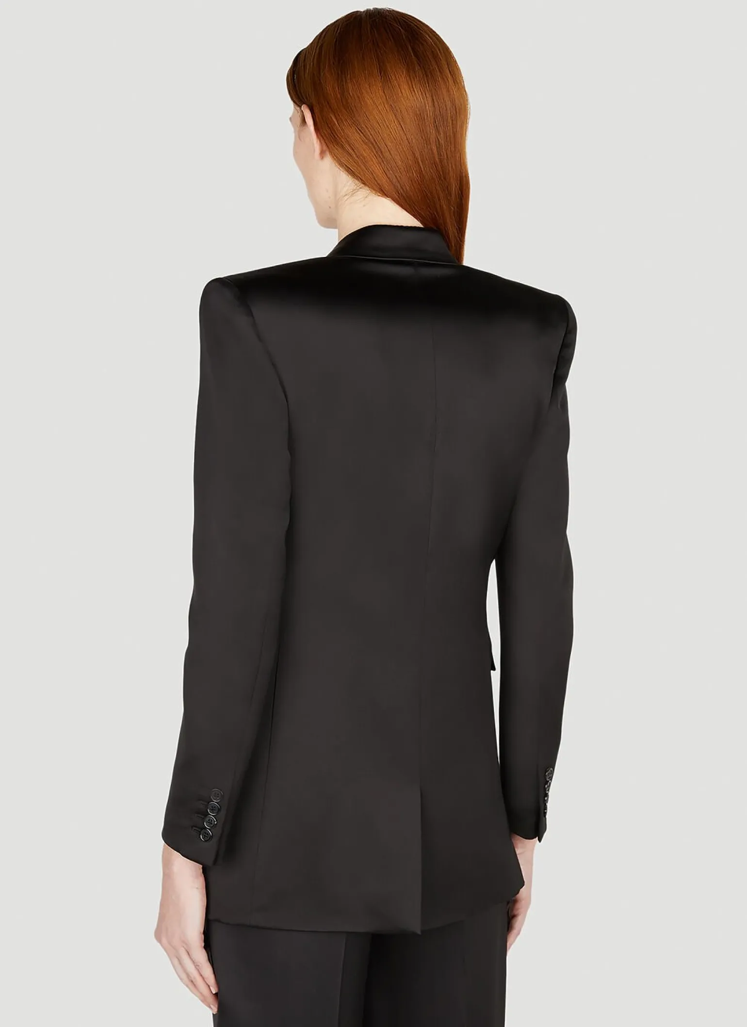 Double Breasted Silk Blazer