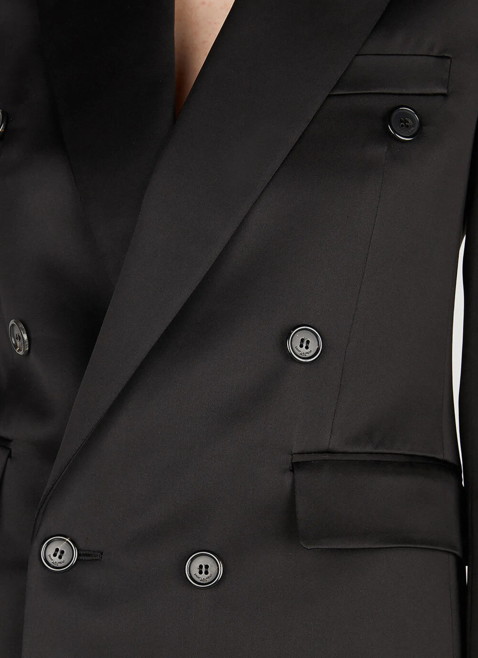 Double Breasted Silk Blazer