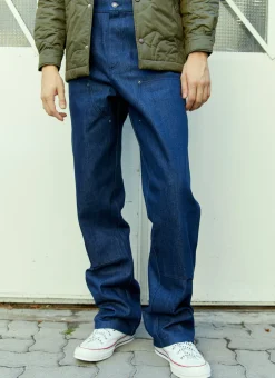 Double Denim Knee Work Pants
