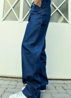 Double Denim Knee Work Pants