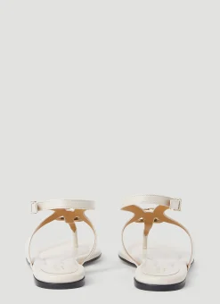 Double G Thong Leather Sandals