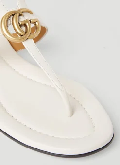 Double G Thong Leather Sandals