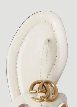Double G Thong Leather Sandals