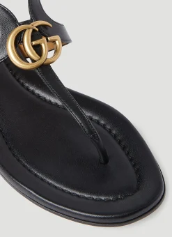 Double G Thong Leather Sandals