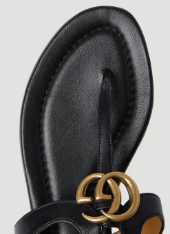 Double G Thong Leather Sandals